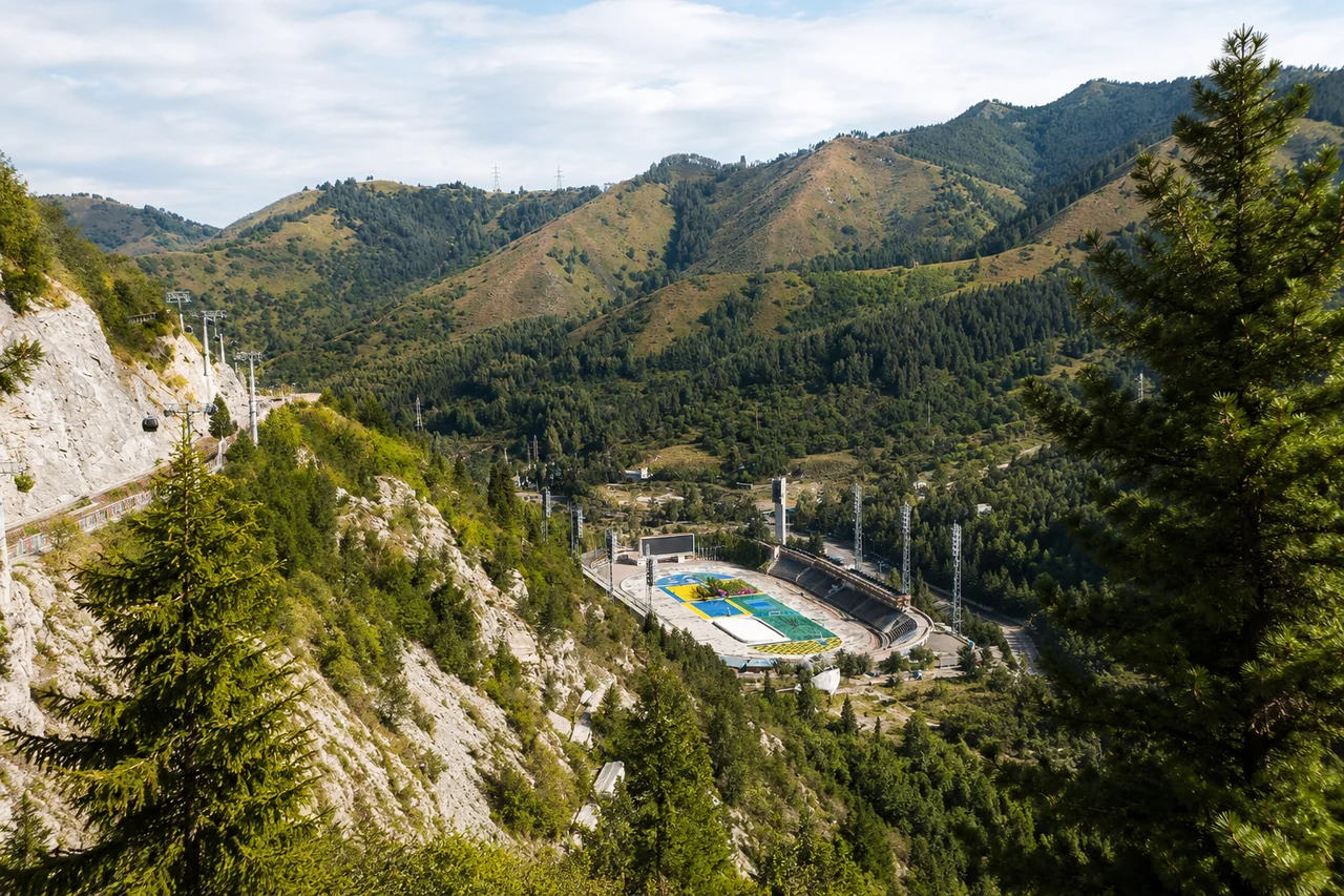Панорама Аксайского ущелья