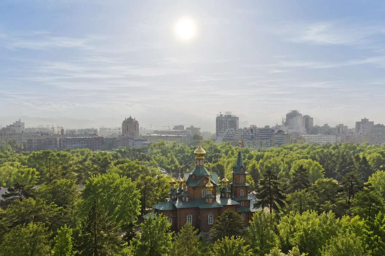 Вознесенский собор в парке 28 гвардейцев-панфиловцев
