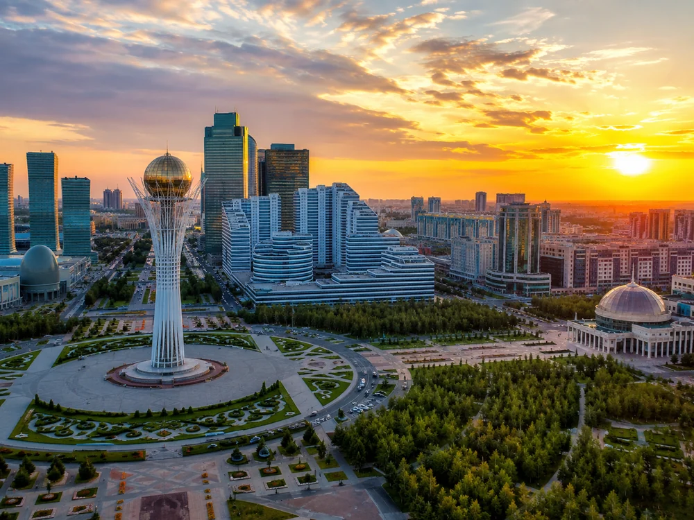 Панорама Астаны с высоты