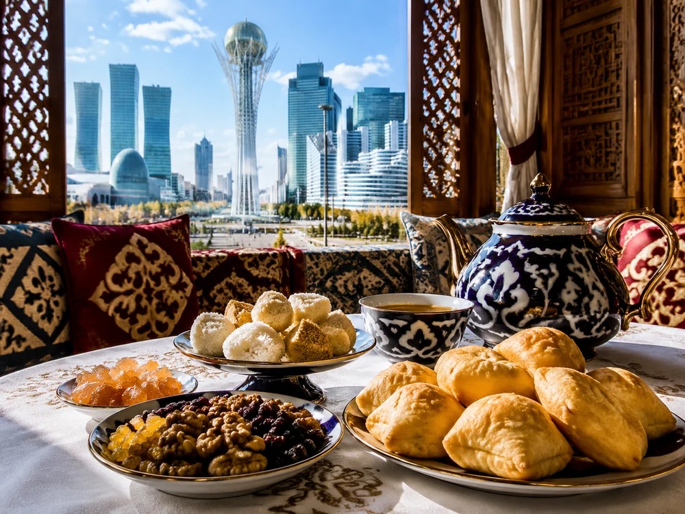 Чаепитие с баурсаками