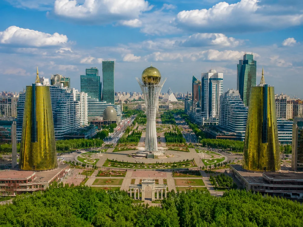 Панорама Астаны с высоты
