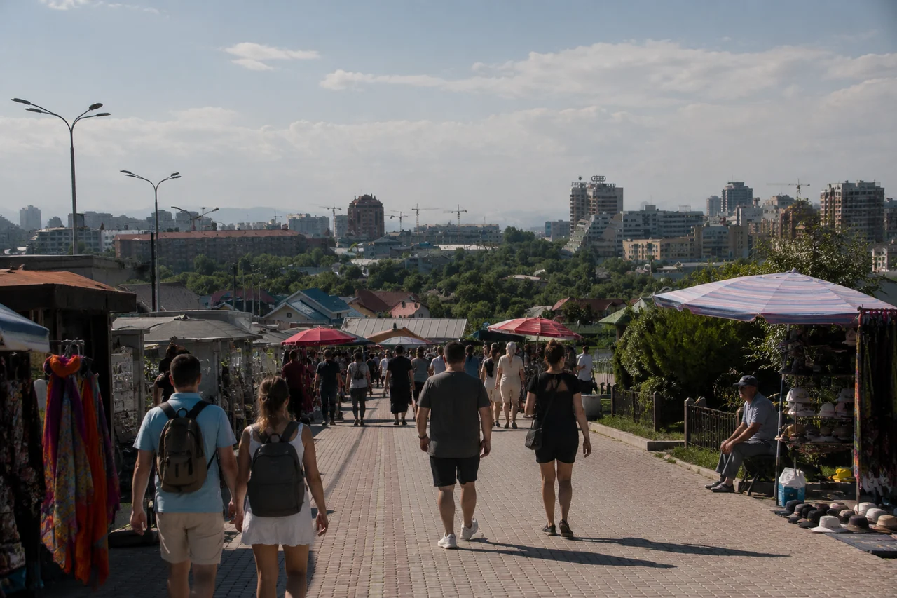 Улица Жибек Жолы Старый центр