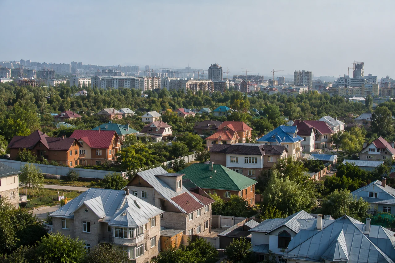 Панорама города Конаев