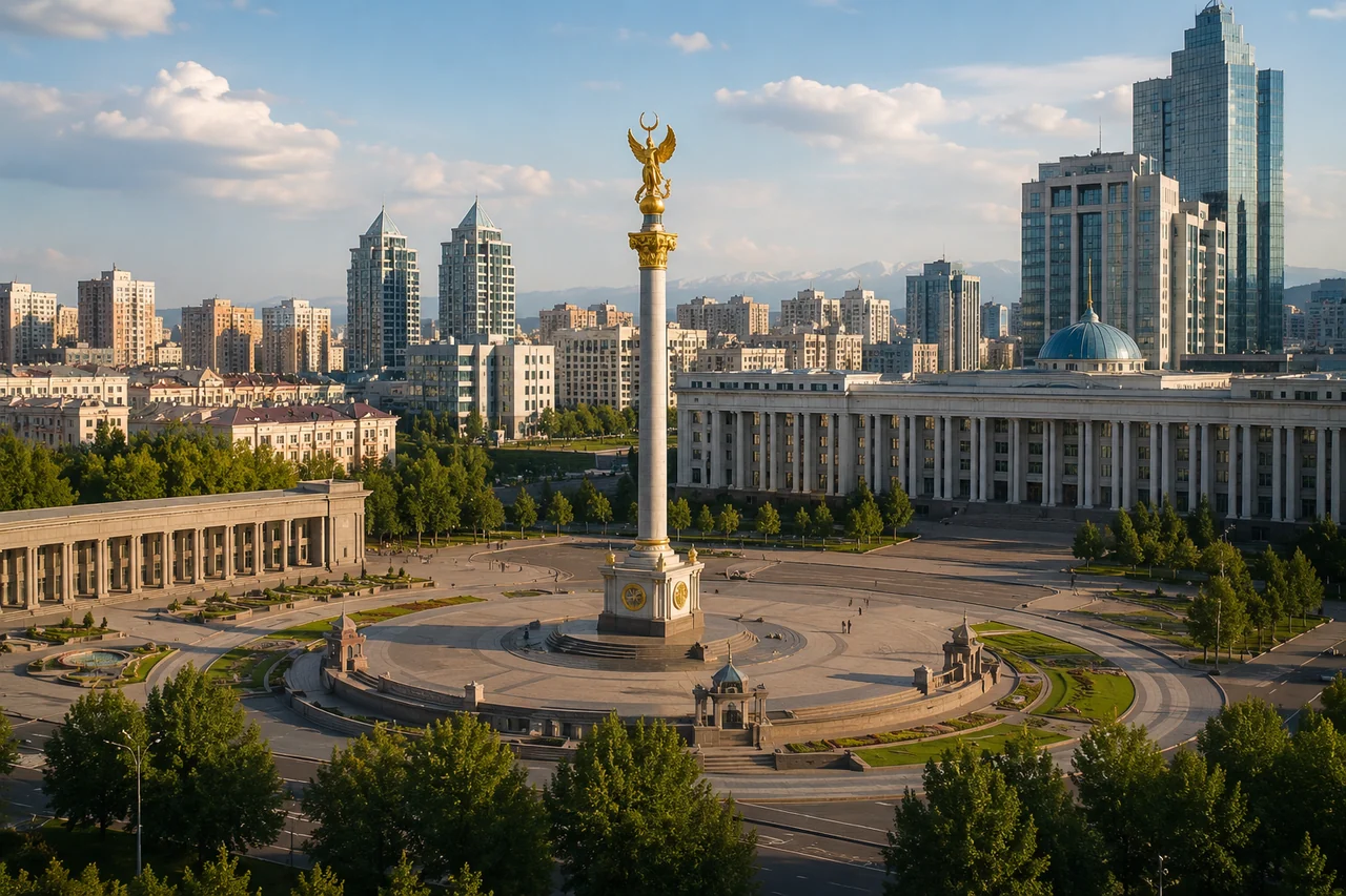 Пешеходный тур по Алматы площадь Республики