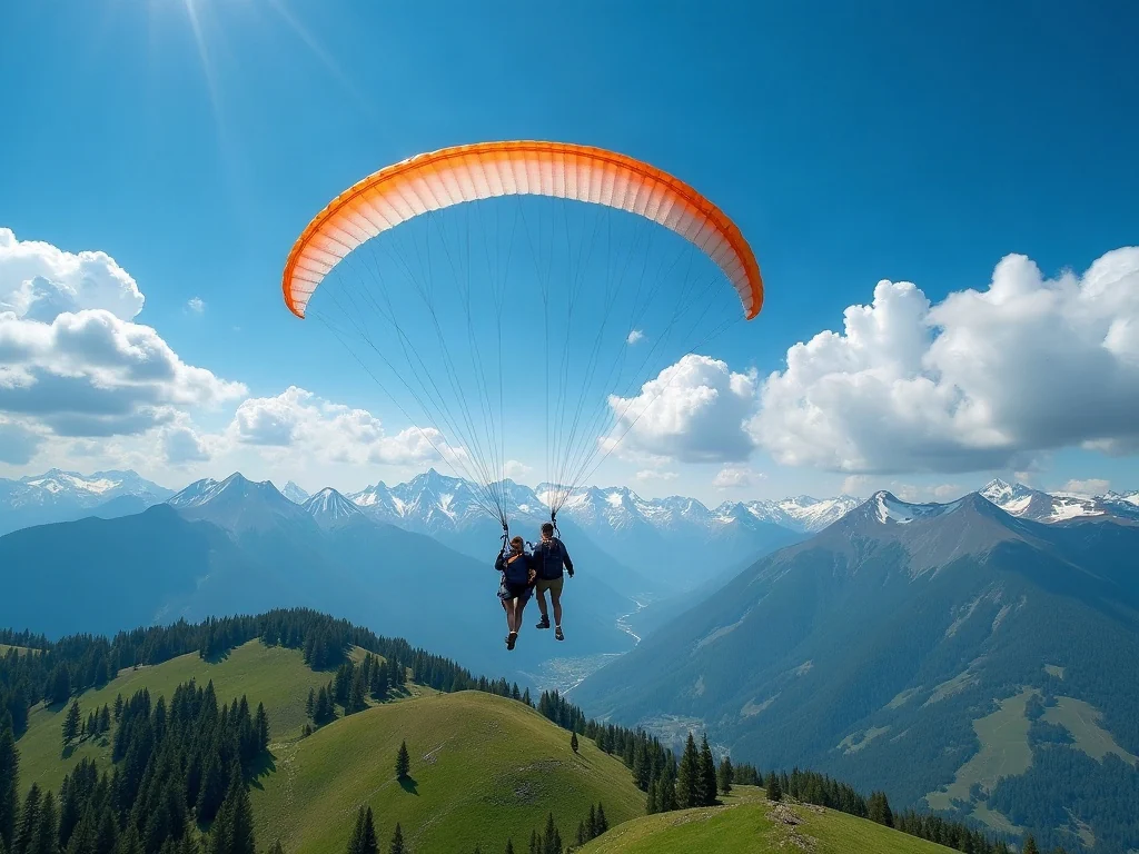 Paragliding from Ushkonyr plateau